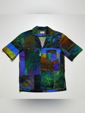 Acne Studios SS20 Simon Plant Vacation Short Sleeve Shirt Mens Medium 48